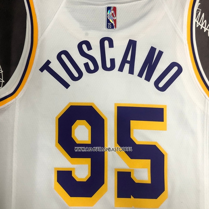 Juan Toscano-Anderson NO 95 Camiseta Los Angeles Lakers Association 2021-22 Blanco